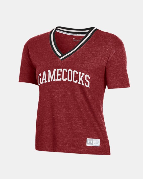 Women's UA Gameday Collegiate V-Neck T-Shirt, Black, pdpMainDesktop image number 0